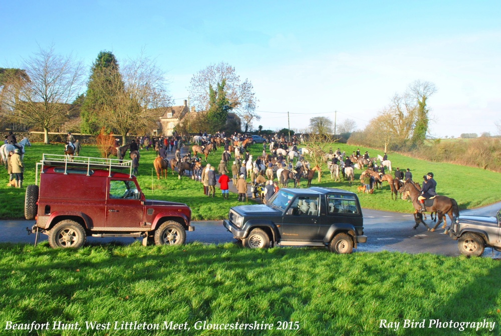 Beaufort Hunt Meet, West Littleton, Gloucestershire 2015