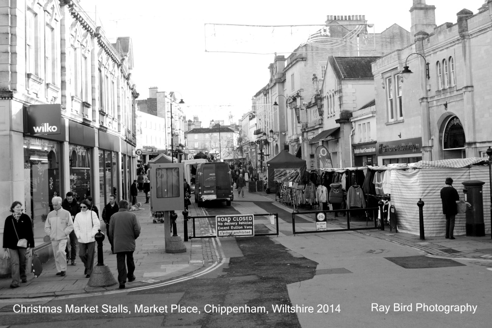 Christmas Market Stalls, Market Place, Chippenham, Wiltshire 2014