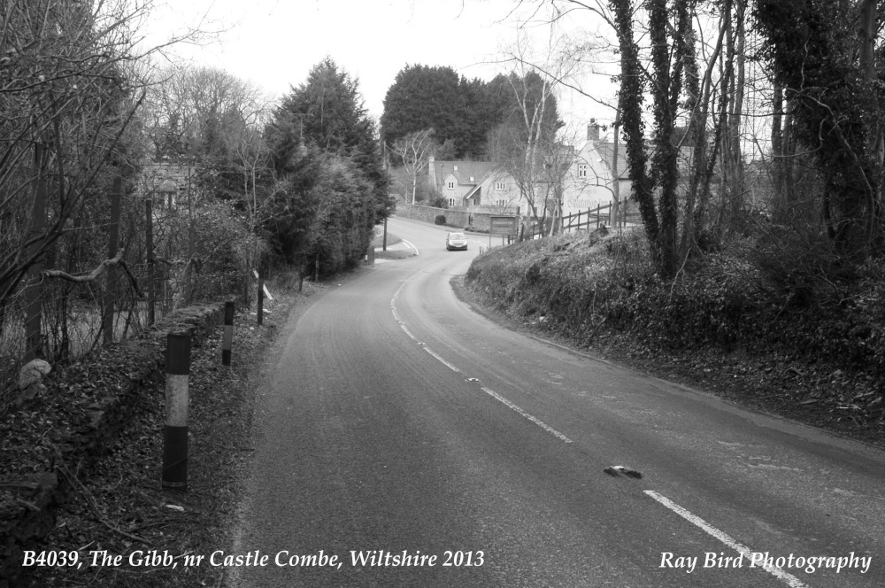 B4039, The Gibb, nr Castle Combe, Wiltshire 2013