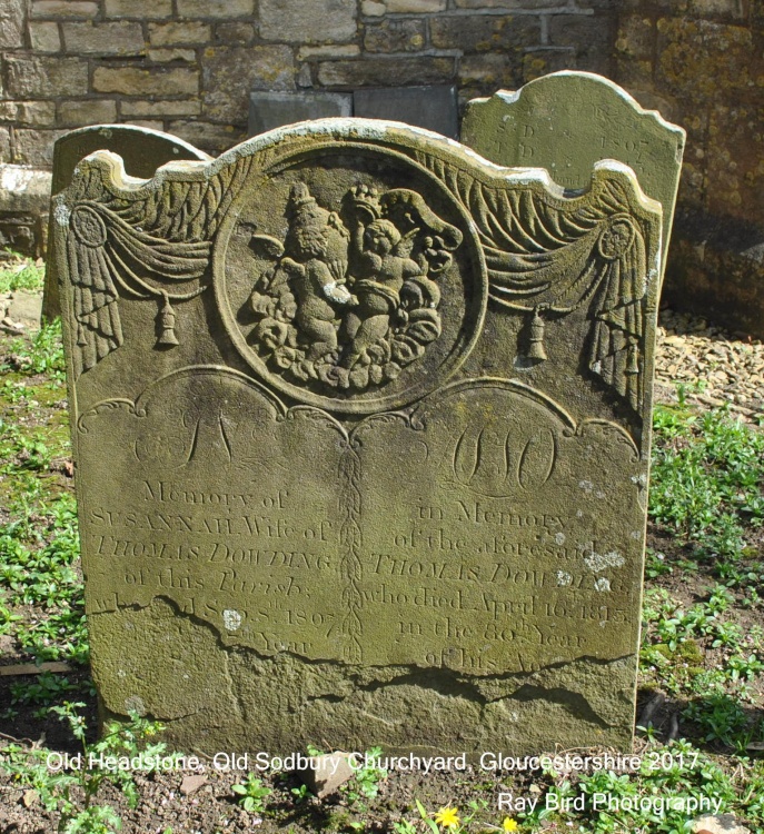 Old Headstone, St John the Baptist Churchyard, Old Sodbury, Gloucestershire 2017