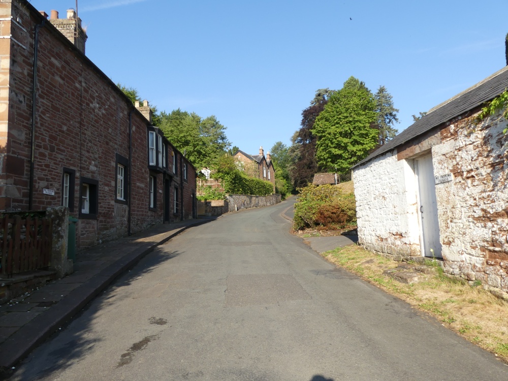 Wetheral, Cumbria - the road down to the river Eden