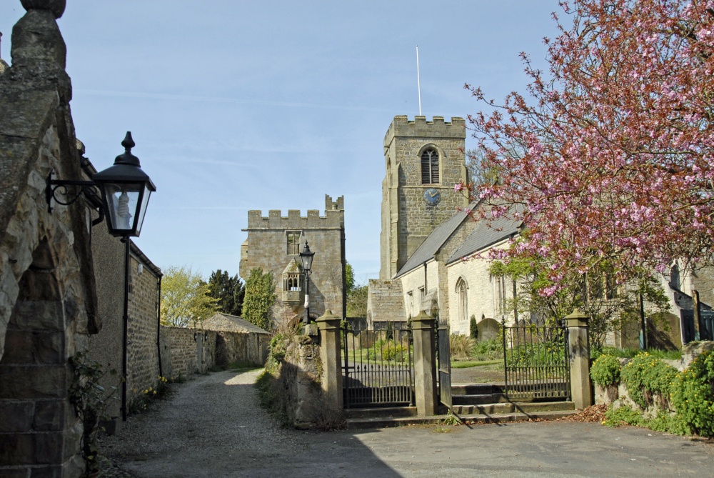 Photograph of Marmion Tower and Church, West Tanfield