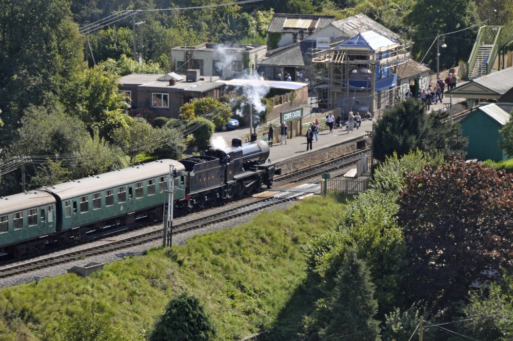 Corfe Castle Station on the Swanage Railway