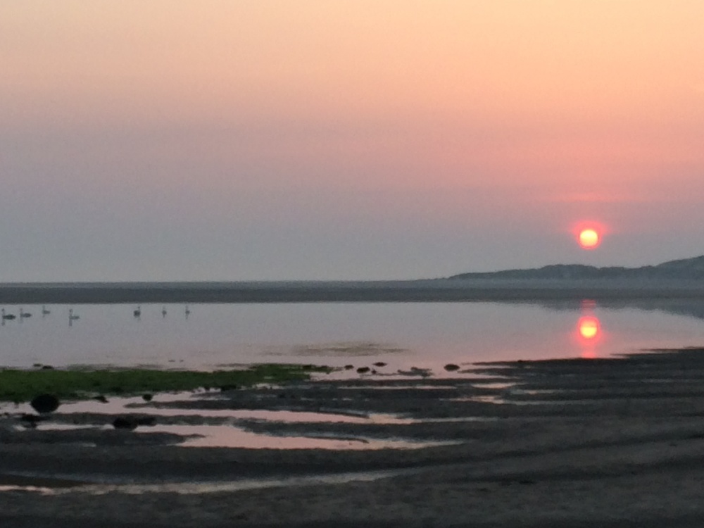 Sunrise over Budle Bay