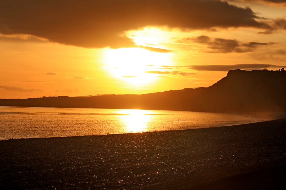 Evening colours in Budleigh Salterton