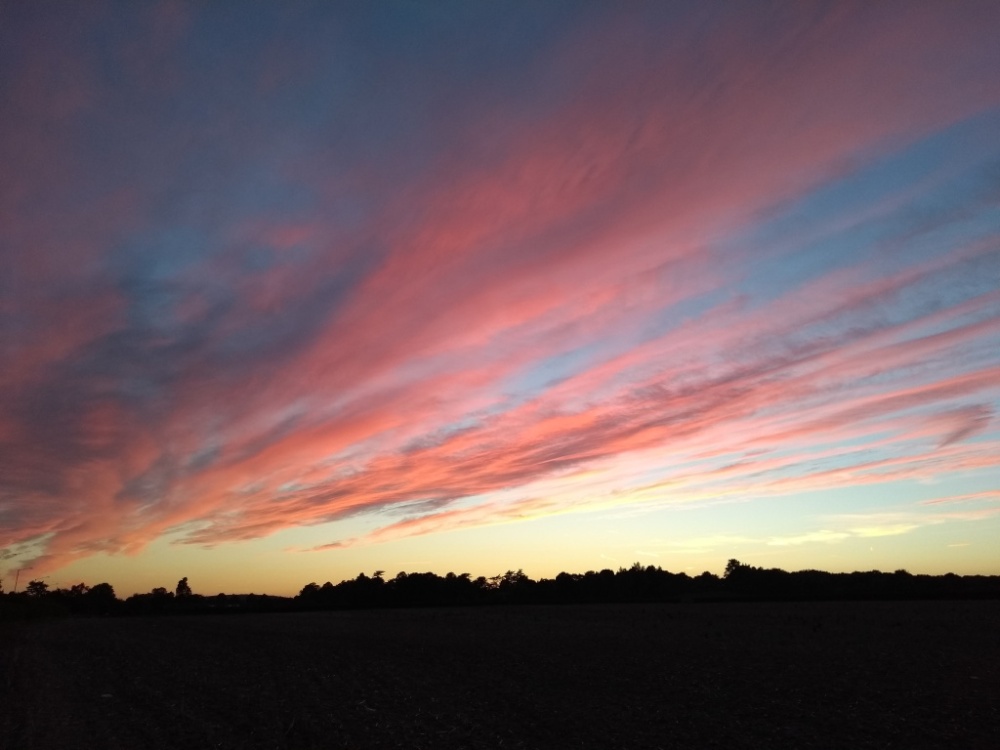 Photograph of Sunset across Furze Platt fields, Maidenhead