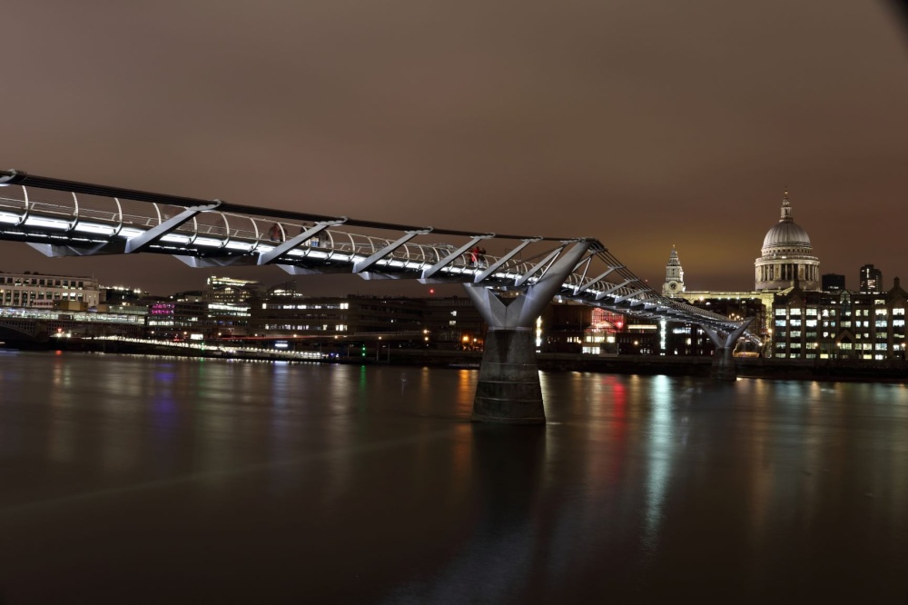 Millennium Bridge and St Pauls