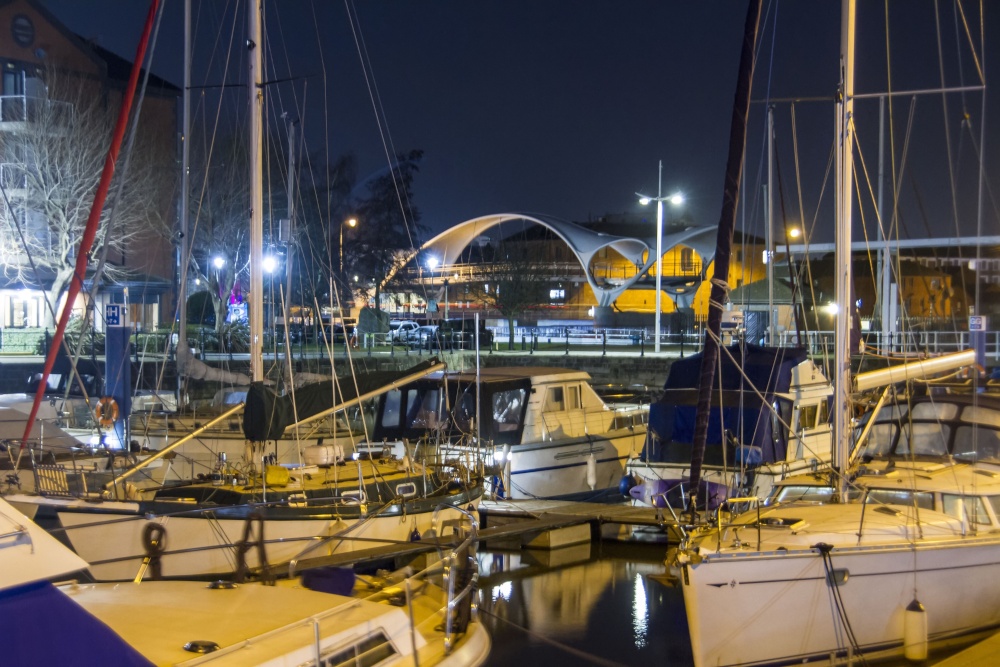 boats with new bridge