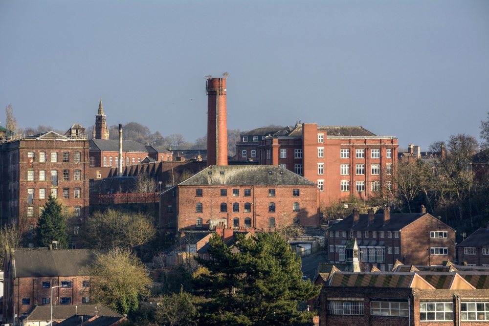 Photograph of Former Silk Mills in Leek, Staffordshire