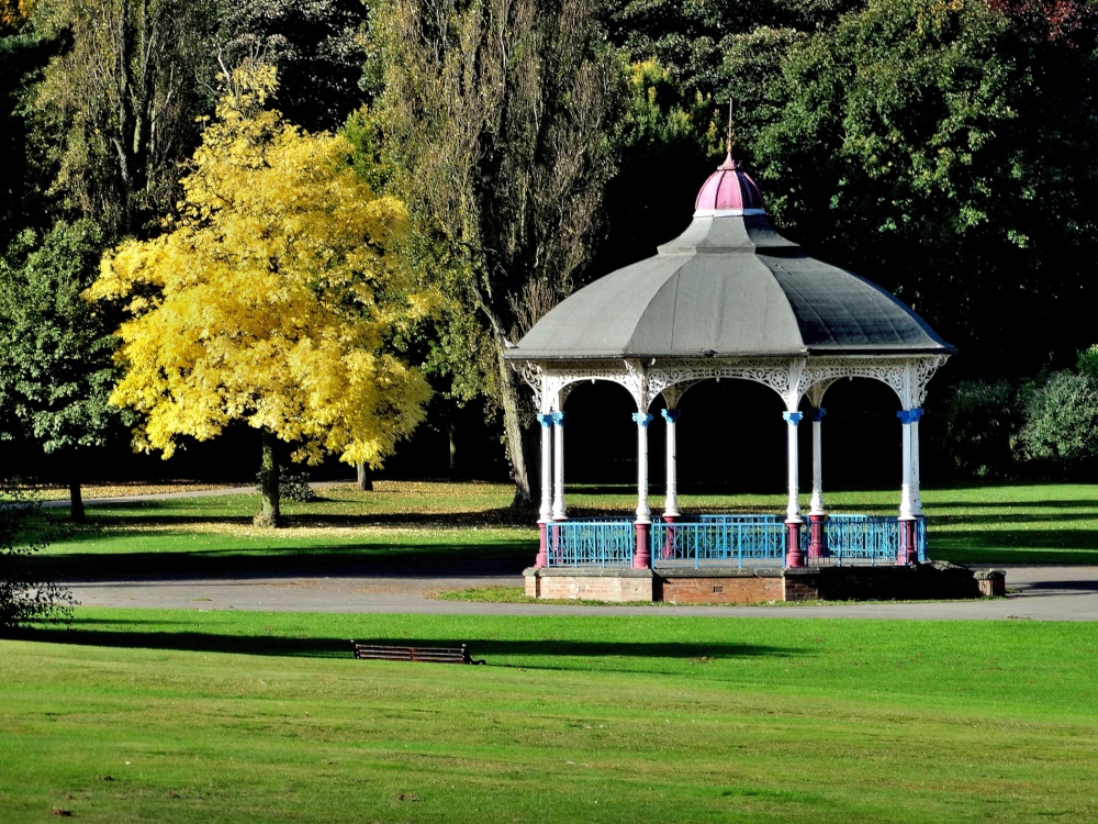 Bandstand in Locke Park, Barnsley