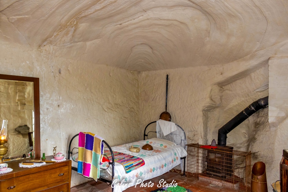 Bedroom in a Rock House