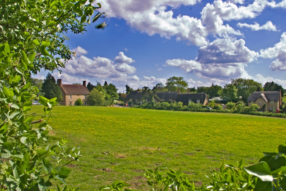 Photograph of A view toward the village