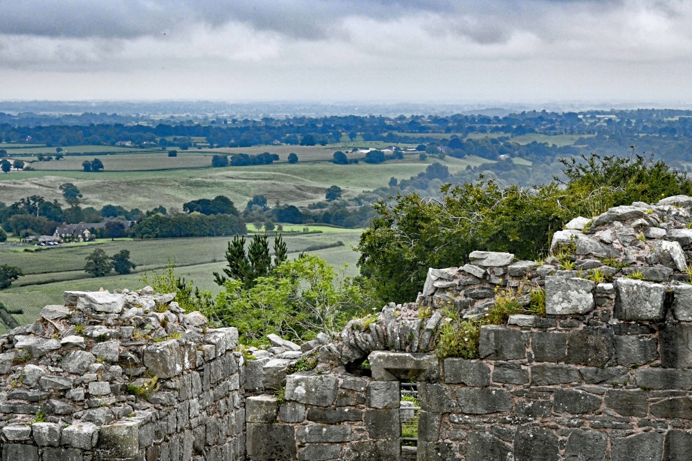 View over the Cheshire Plain from Beeston Castle