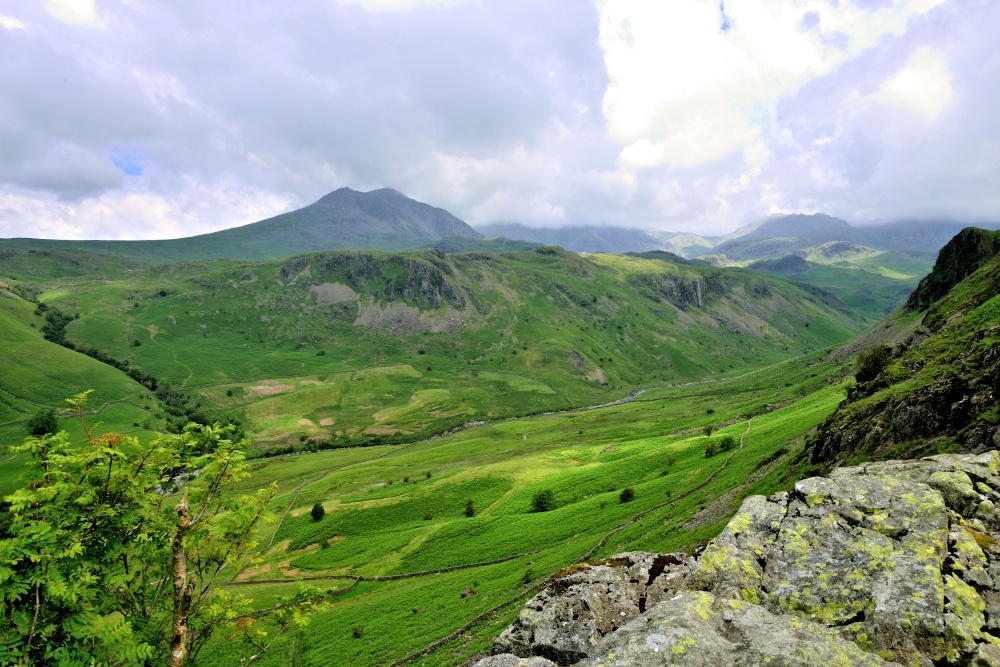 View Across Eskdale to Scafell Pike