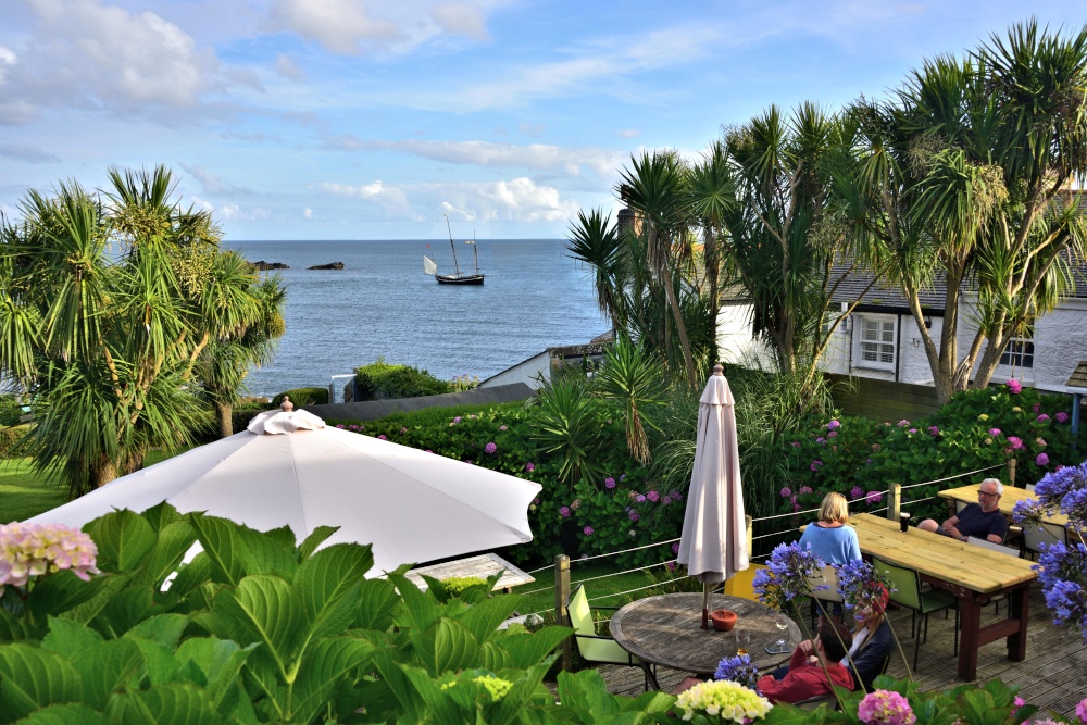 The Garden of Mousehole's Old Coastguard Restaurant