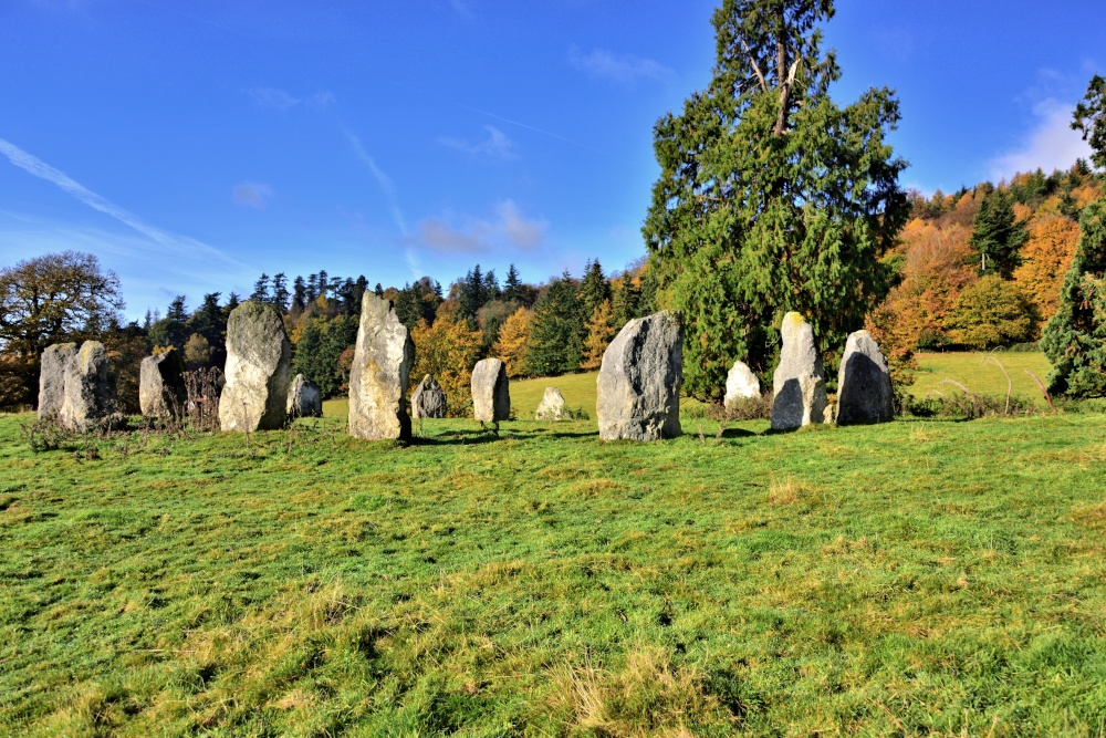 Hascombe Stone Circle Viewed From the Northeast on Hascombe Hill