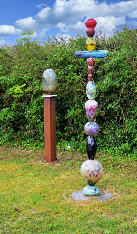 Glass Totem at the Entrance to the Aaronson Studio