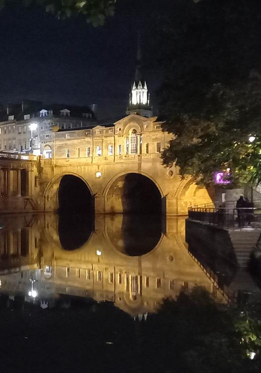 Photo of The Pulteney Bridge at Night, Bath