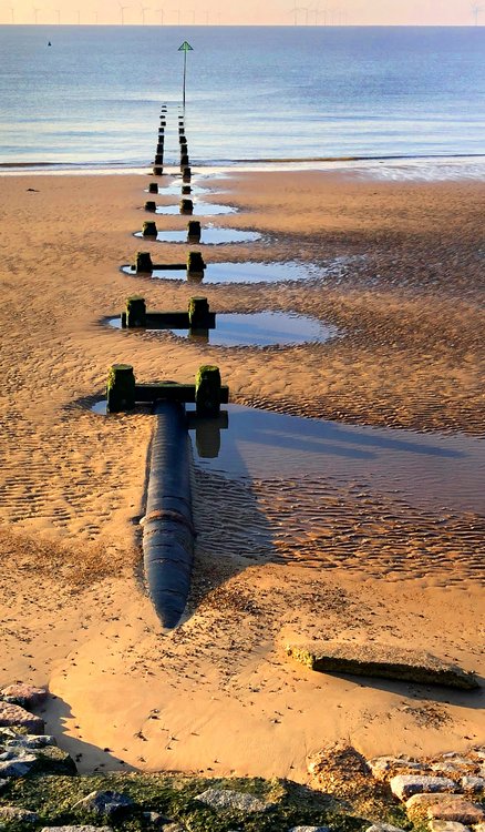 Pipe on the beach