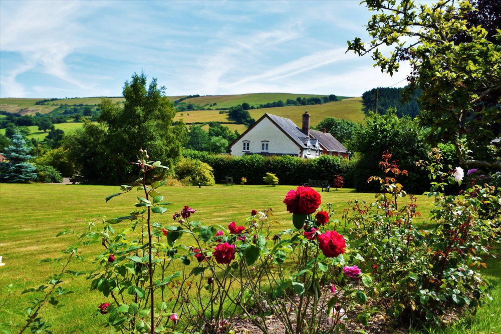 The village Green at Newcastle on Clun.