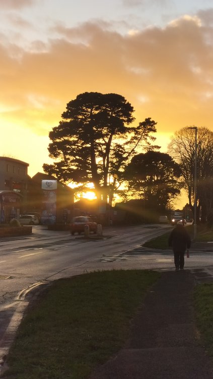 Another epic Dorset sunset over Christchurch