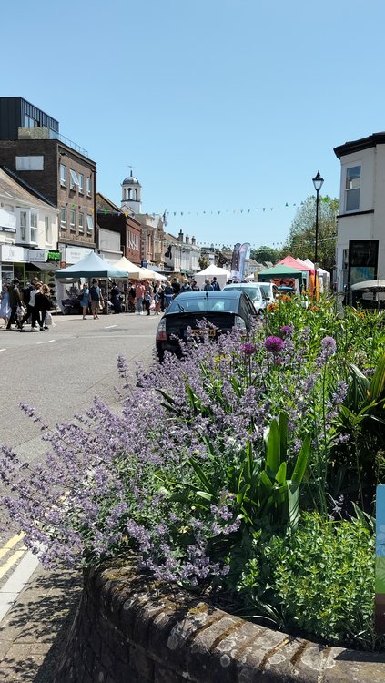 Christchurch High Street during the food festival