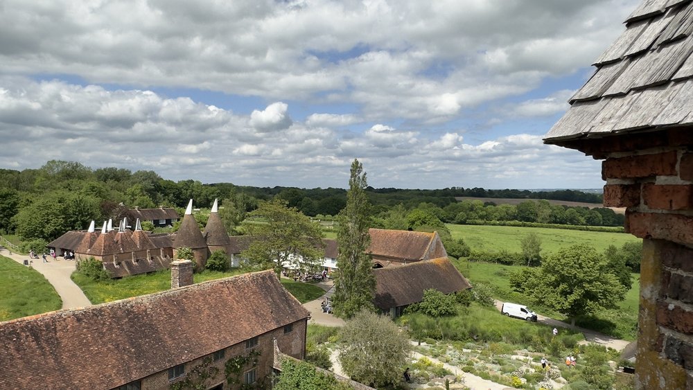 The gardens from above