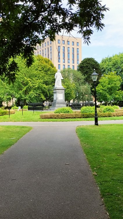 Interesting park landscape in Southampton