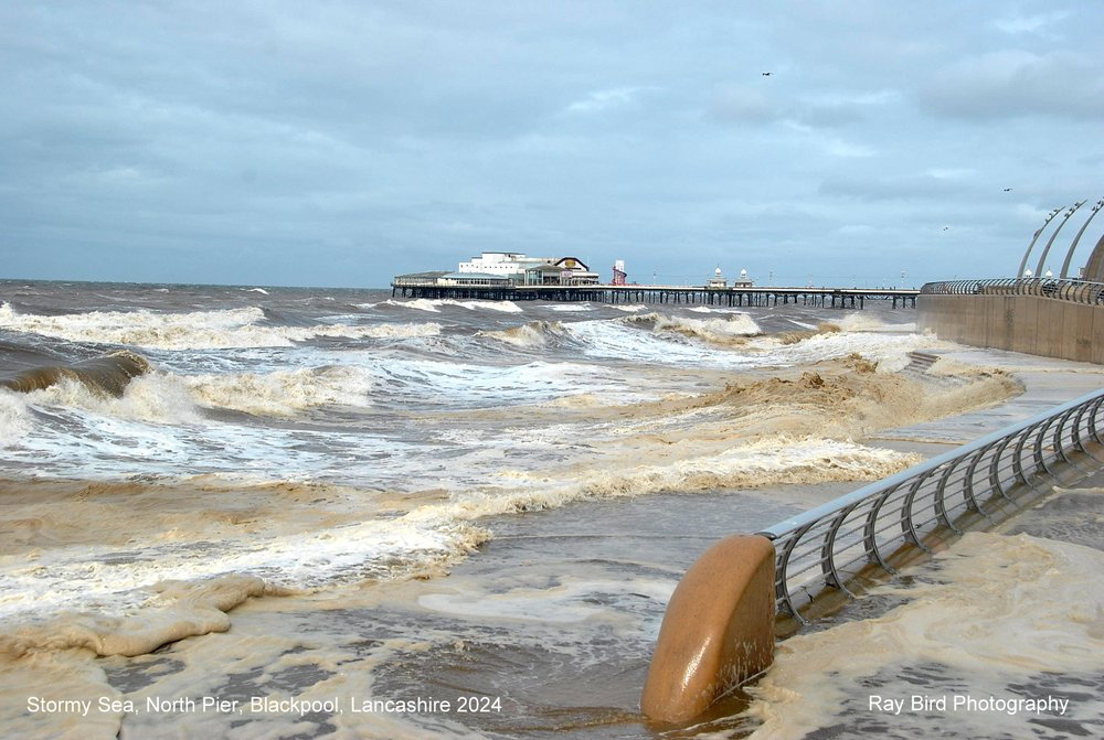 Stormy Sea, Blackpool, Lancashire 2024