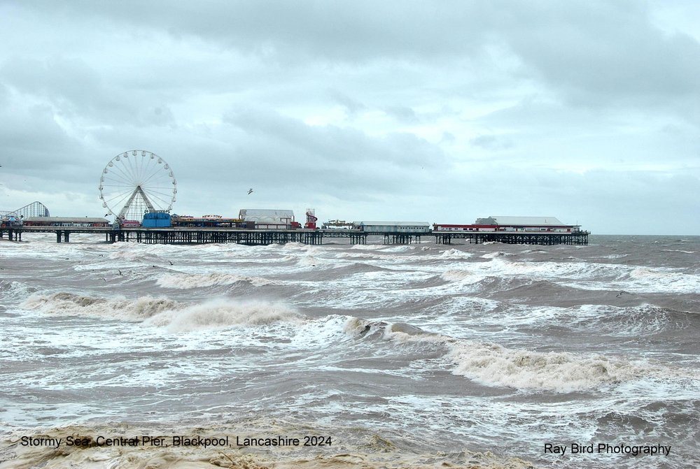 Stormy Sea, Blackpool, Lancashire 2024