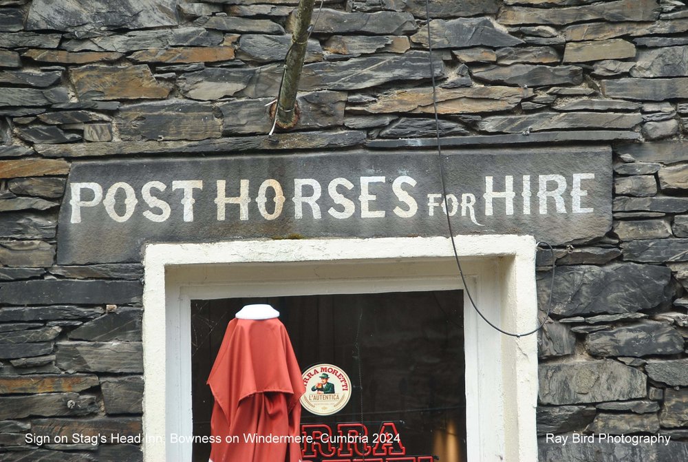 Stags Head Inn Sign,  Bowness on Windermere, Cumbria 2024