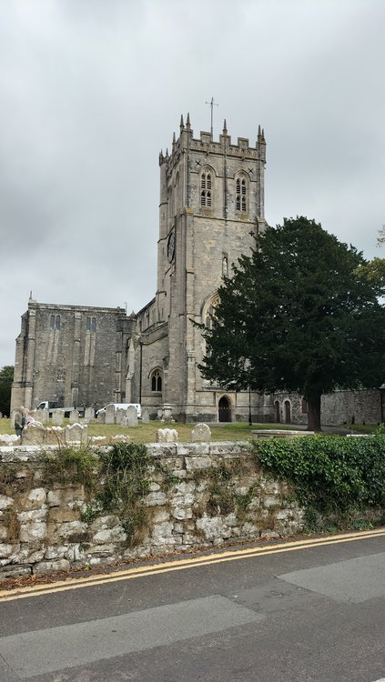 The Priory church in Christchurch