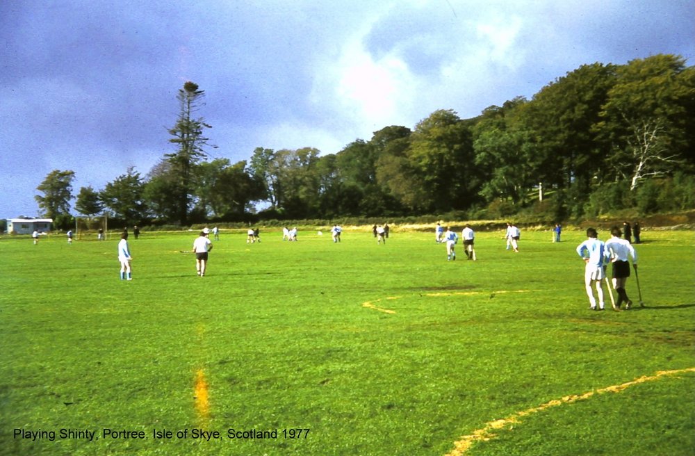 Playing Shinty, Portree, Isle of Skye 1977