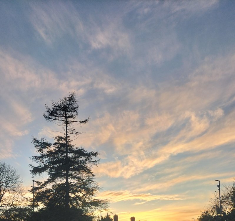 Beautiful sunset over Christchurch